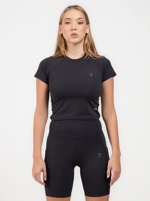 DEEDAT Fitted Performance Tee – Black