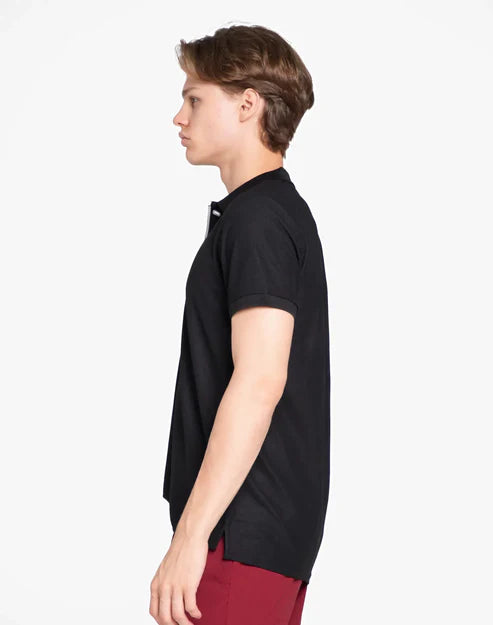 DEEDAT Performance Wear Slim Fit Polo - Black