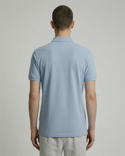 DEEDAT SHORT SLEEVE SLIM FIT POLO TEES -SKY BLUE