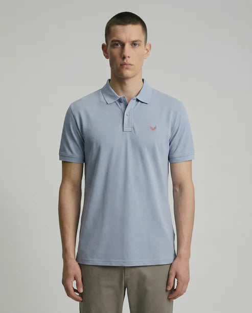 DEEDAT SHORT SLEEVE SLIM FIT POLO TEES -SKY BLUE